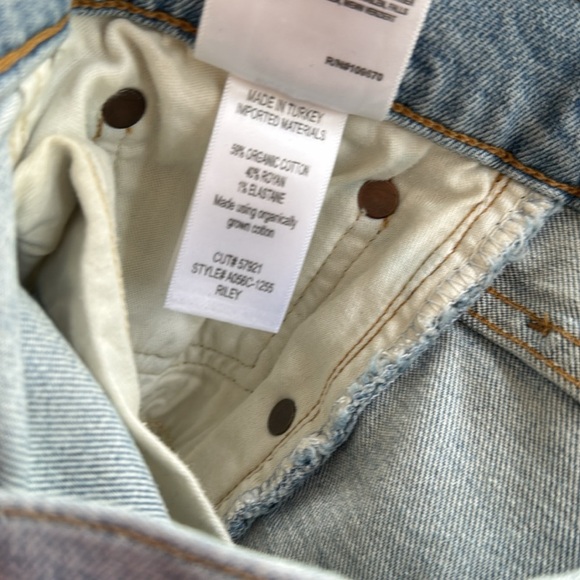 AGOLDE Riley jeans High Rise Straight Crop Denim Shiver NEW 29 super soft - Picture 7 of 10